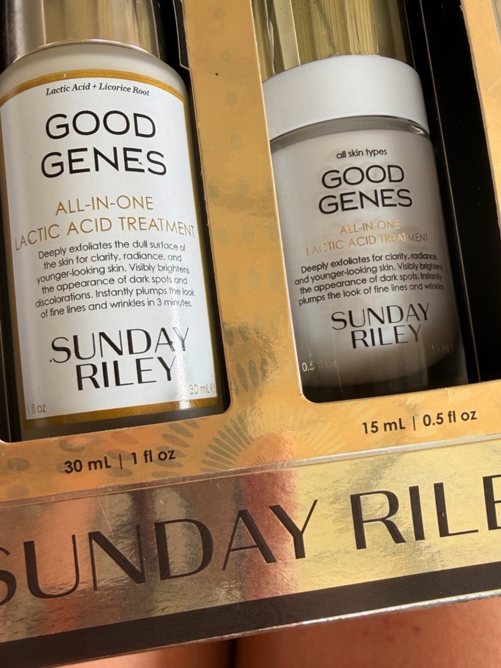Sunday Riley Good Genes Lactic Acid Treatment Serum - White & Gold Packaging